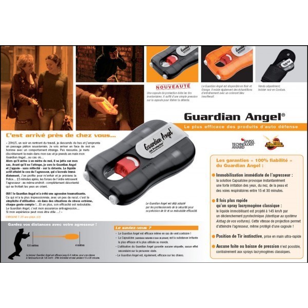 Pistolet De Défense Guardian Angel III + Anti Agression