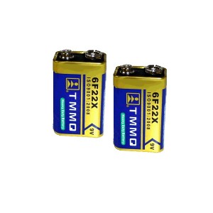 Lot de 2 Piles 9 Volts LR6 usage intensif