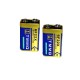 Lot de 2 Piles 9 Volts LR6 usage intensif