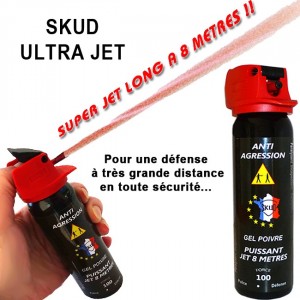 Aérosol de défense poivre avec poignée 100ml