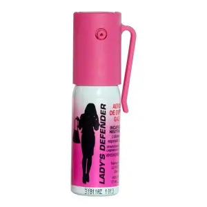 Gazeuse lacrymogene Ladys Defender : bombe de poche idéale pour femme