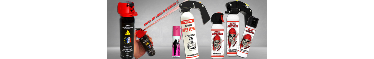 Bombe Lacrymogène Poivre/Piment : le spray au poivre efficace et légal